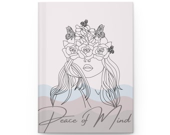 Peace of Mind Hardcover Meditations-Journal, Persönliches Journal, Dankbarkeits-Journal, Tageszeitung, Heilungs-Journal, Bullet-Journal