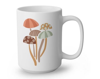 Fall Mushroom Mug, Fall mug, autumn mug, home decor, kitchen decor, Welcome Fall Ceramic Coffee Cups, 15oz