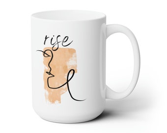 Rise Morning Mug, Ceramic Mug 15oz