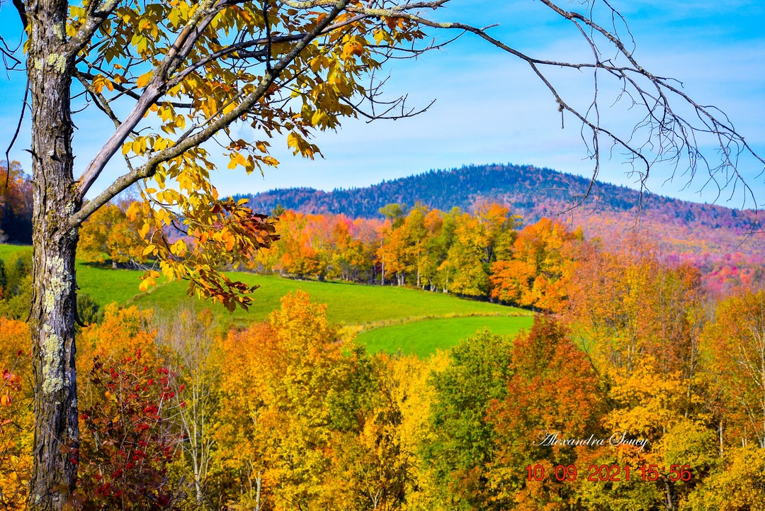 Autumn in Cambridge VT. New England Photography Etsy