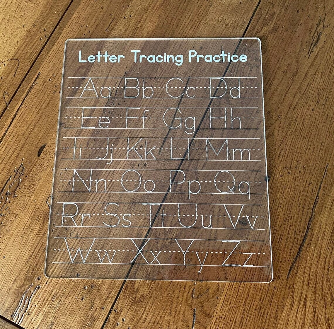 Name Tracing Board Dry Erase Letter Tracing Tracing Board Etsy