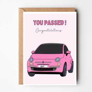 Personalisierte Fahrkarte, gut gemachte Karte für Tochter, Glückwünsche, dass du es geschafft hast, neuer Fahrer Geschenk, jeder Name, Lernfahrer Geschenk