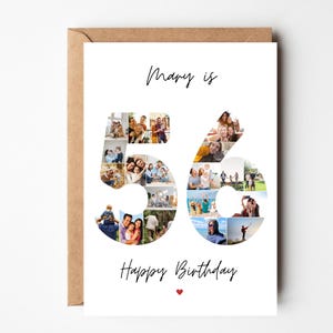 56.Geburtstag Fotokarte, 56.Geburtstagsgeschenk, 56.Geburtstagskarte, 56.Geburtstagskarte, 56.Geburtstagskarte, 56