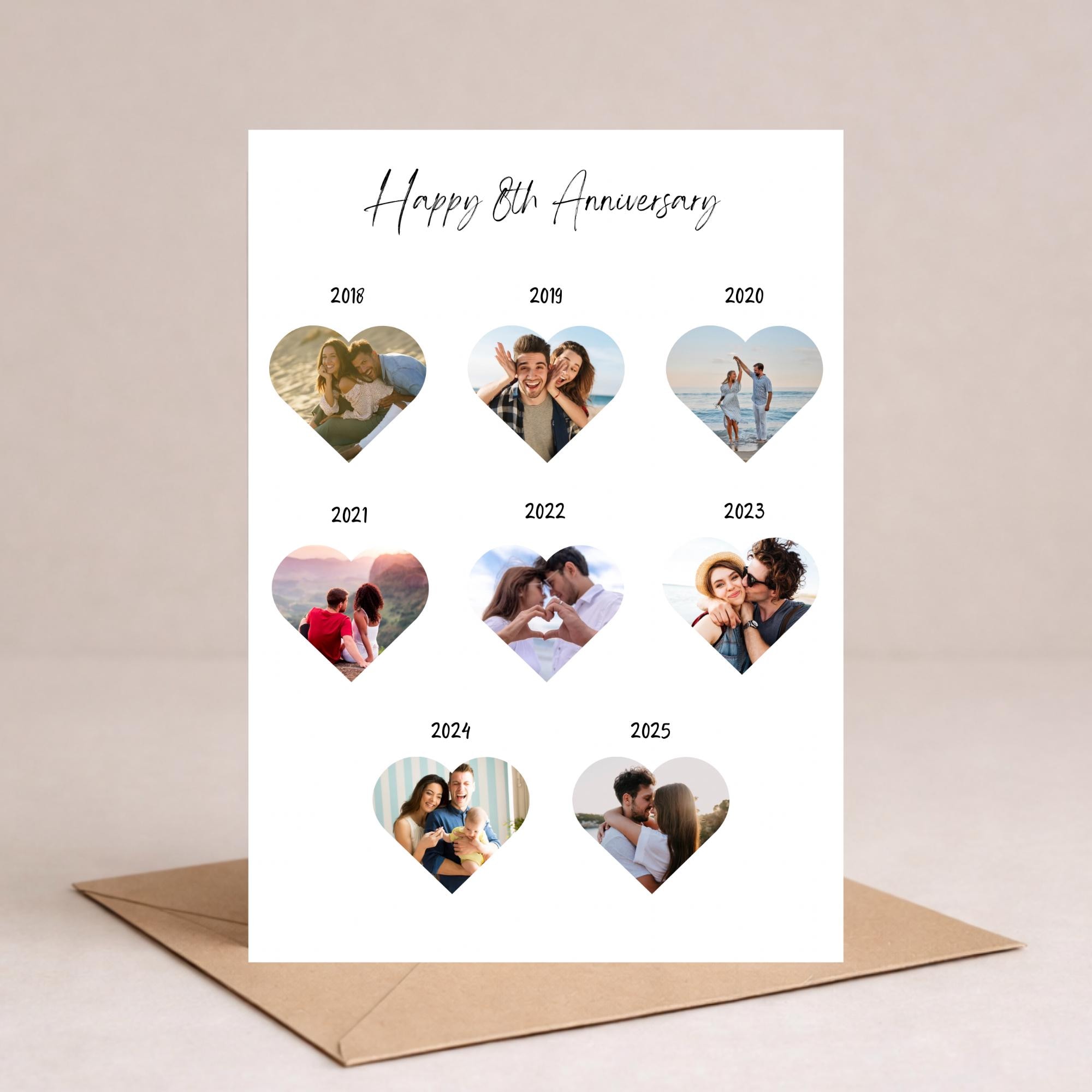 Personalised 8th Anniversary Card - Etsy Canada