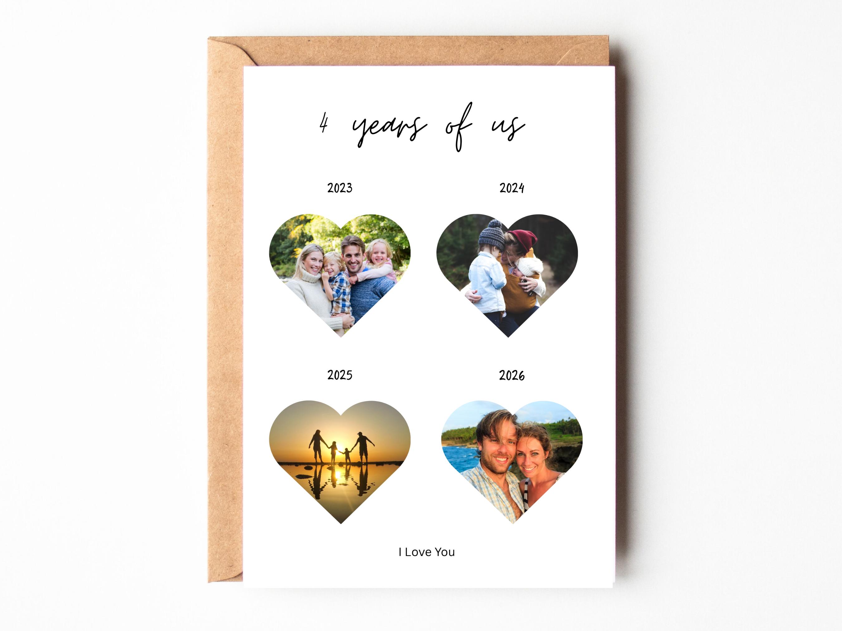 4th anniversary card - Etsy 日本