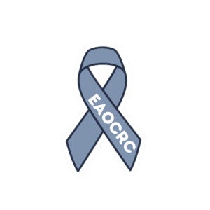 Colorectal Cancer Awareness Sticker, Cancer Ribbon Sticker, Support Cancer Patients, Blue Ribbon, Awareness Ribbon Decal