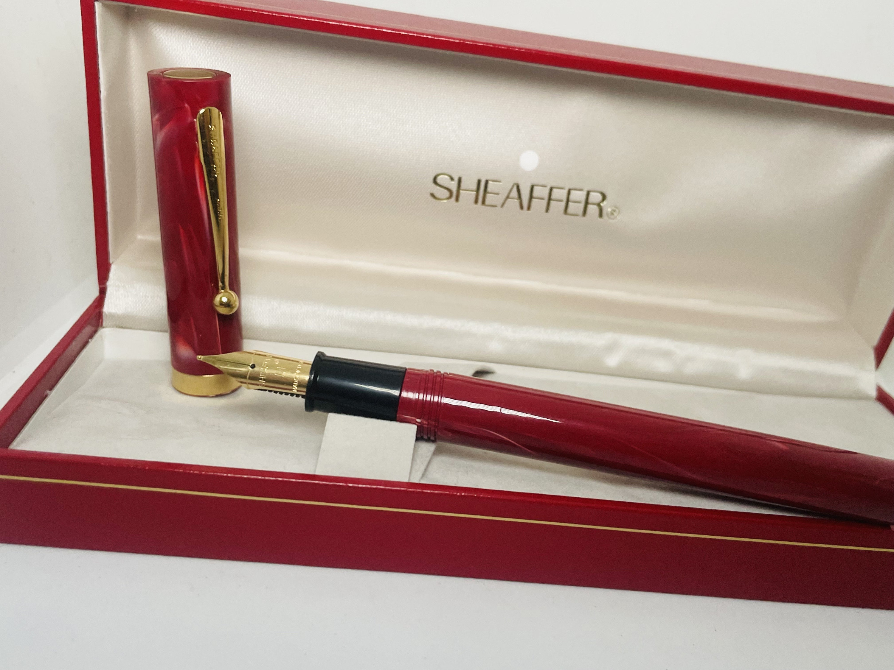 1981 NOS New Sheaffer 1000 Targa Mirror Brilliant Chrome F Fine Nib  Fountain Pen w/Original Bladder Converter