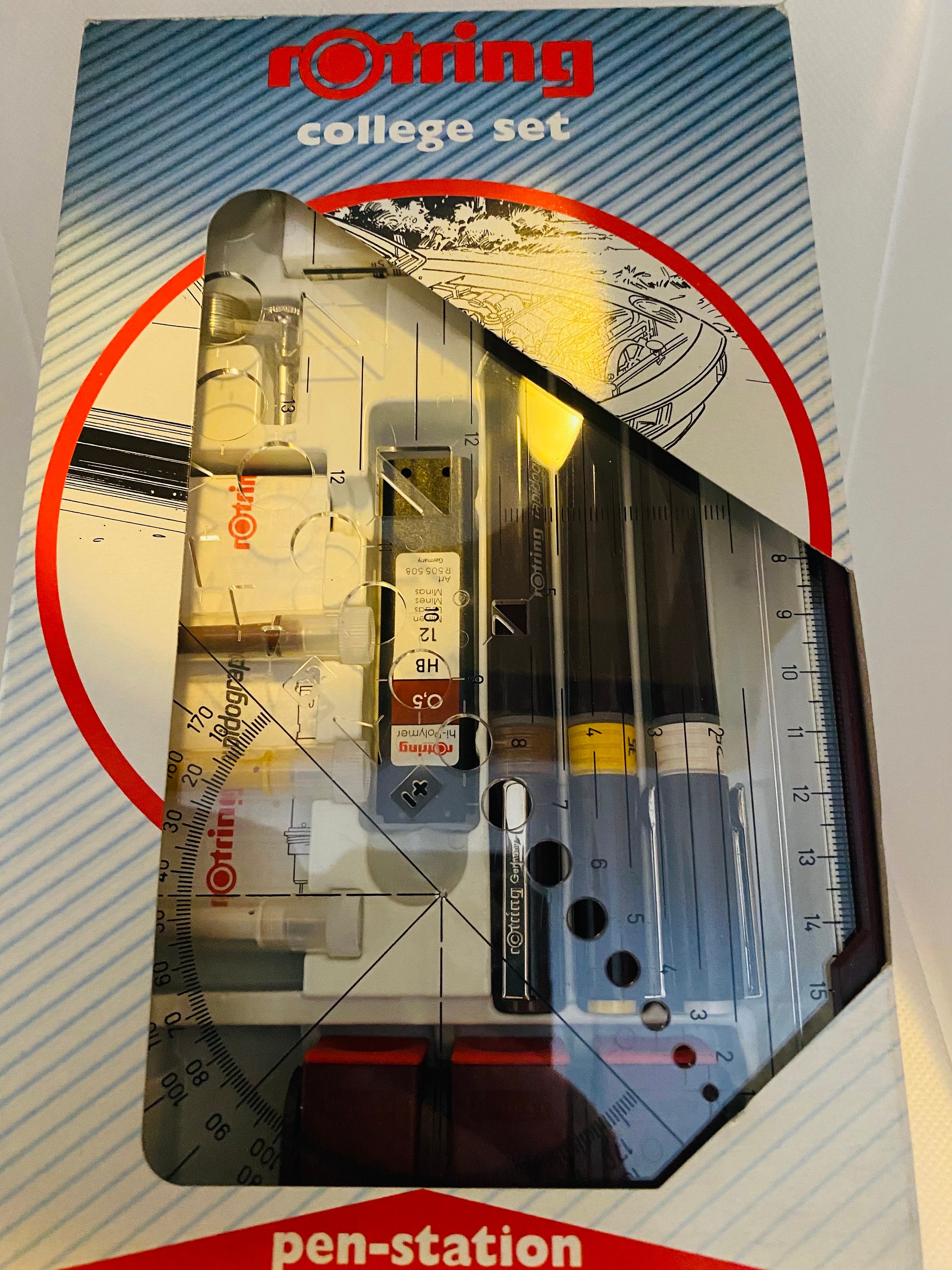 Vintage Rotring Isograph Full Set - Etsy