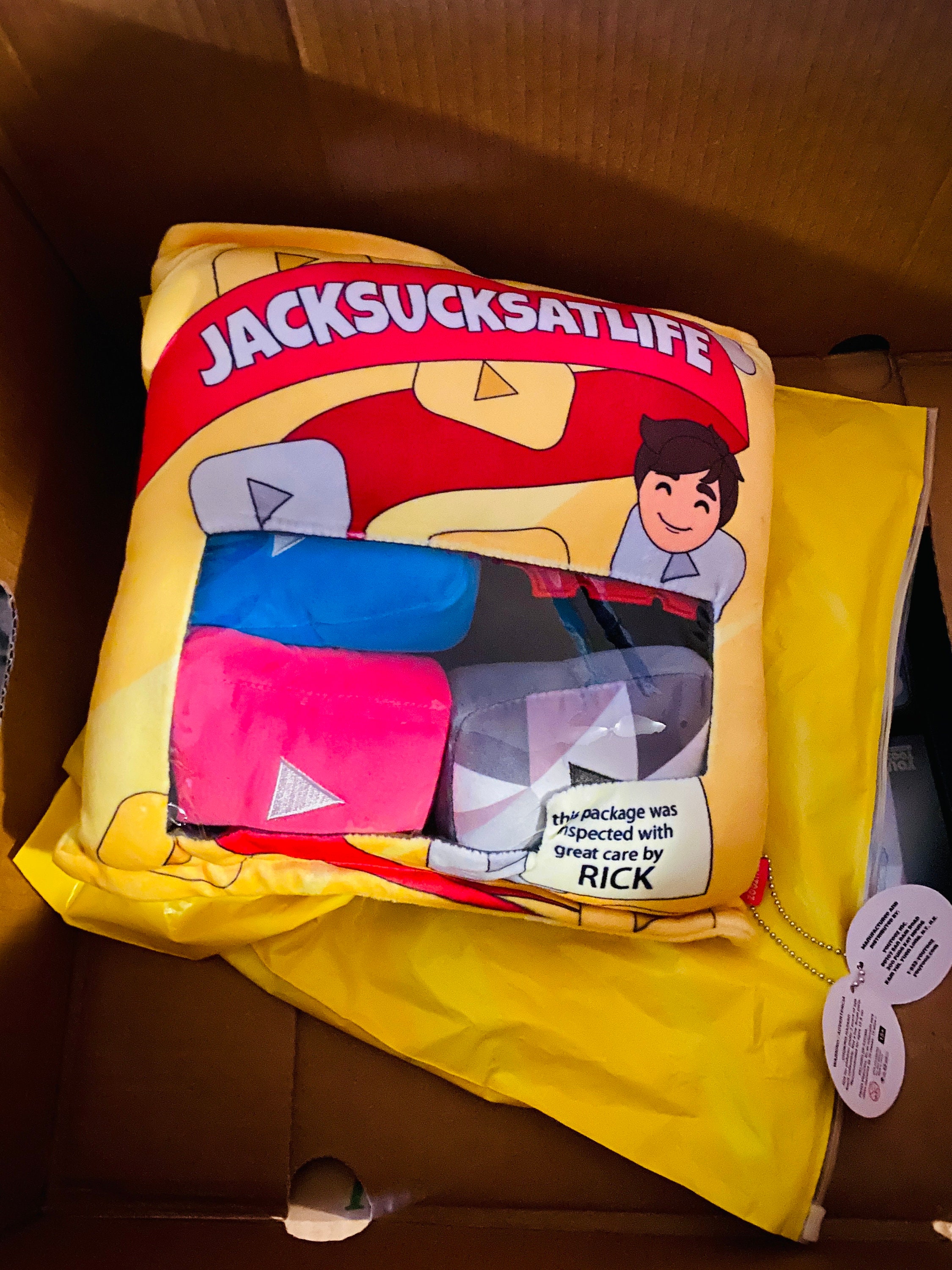 My jack sucks at life youtooz plushy finally came in : r