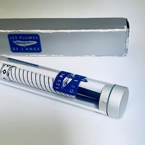 ZELDZAME Les Plumes De L'ange Rollerball Pen met Originele Tube - Blauwe Inkt