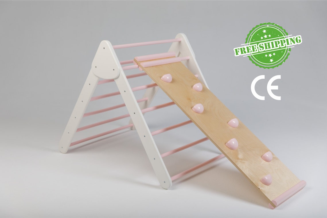 Montessori Triangle Baby Climbing Gym for Toddlers Step Etsy UK