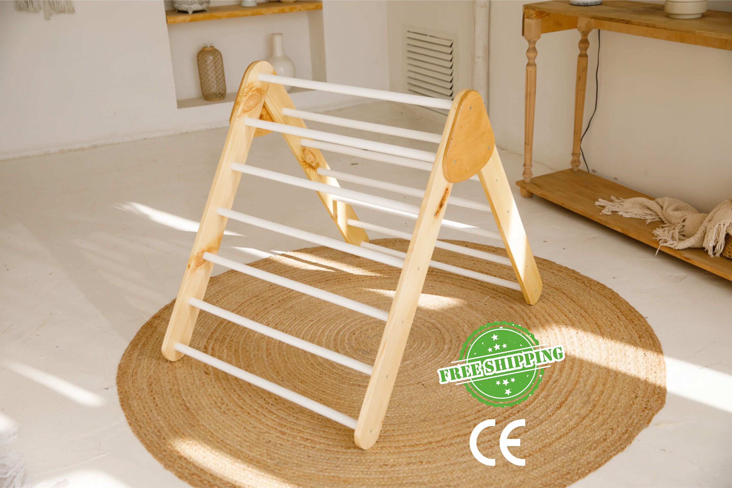 Montessori Triangle Baby Climbing Gym for Toddlers Step Etsy UK