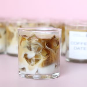 Iced Latte Coffee Scented Candle | Handmade Soy Wax