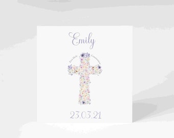 Personalised first holy communion card