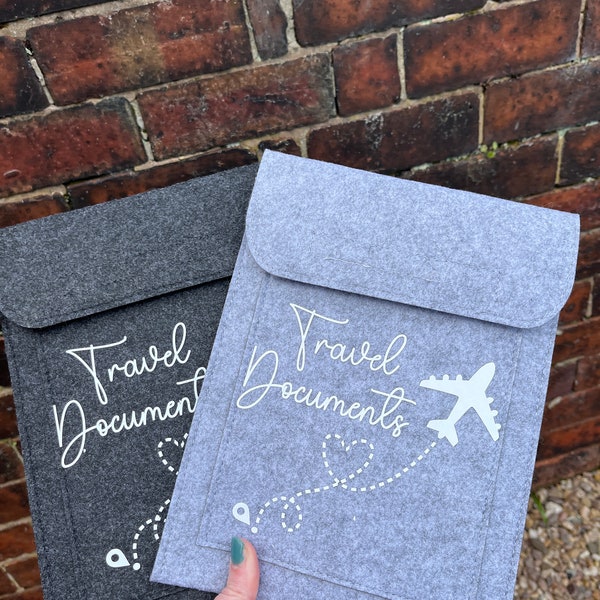 Personalised travel wallet | family passport holder | travel document holder | document holder | holiday planning