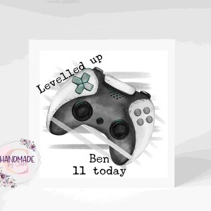 Personalisierte Gamer Geburtstagskarte | Karte für Gamer | Geburtstagskarte | Karte für Gaming-Fan | Karte für Teenager