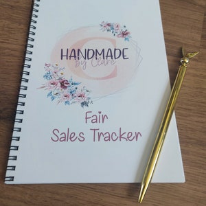 Business logo sales tracker, account book, craft fair tracker, sales record book, record book, accounts