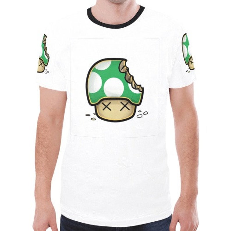 Super Mario Mushroom Custom T Shirt Etsy