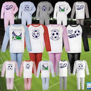 Girls Football Pjs Etsy Canada