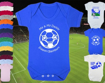 BLACKBURN ROVERS Football BABYGROW Body Sleep Vest Krótki rękaw