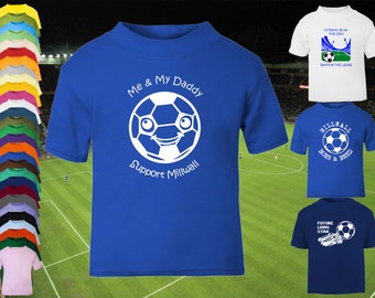MILLWALL Football Personalised Boys/Girls T-Shirt 