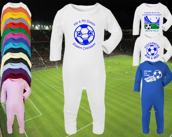 COLCHESTER UNITED Football Baby ROMPER Sleepsuit Babygrow One-Piece Long Sleeve Gift-Newborn to 6-12m-18 colours-100% Cotton-Unisex/Boy/Girl