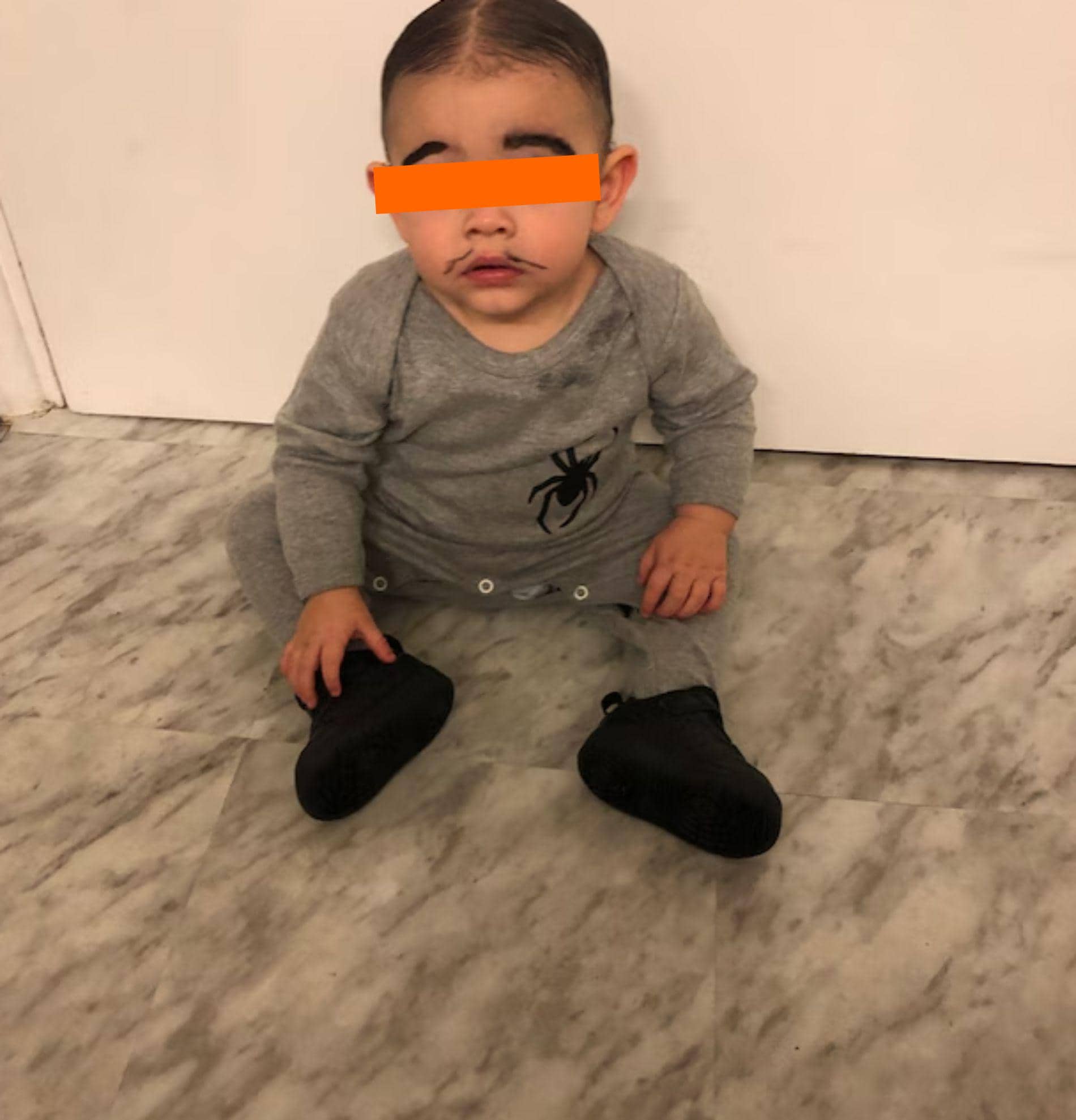 Ensemble De Vêtements D'Halloween Pour Nouveau-né Garçon Fille Avec Grenouillère Et Pantalon Amusant à Manches Longues, Noir/blanc, 12 à 18 Mois