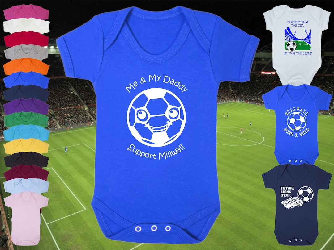 MILLWALL Football BABY GROW Bodysuit Sleep Vest Short Sleeve Etsy UK