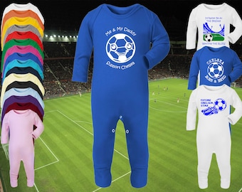 0-3 Months Baby Grows Chelsea Football Christmas Baby Shower Gifts Boys Girls