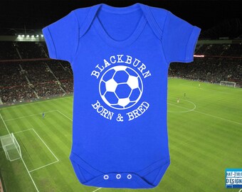 BLACKBURN ROVERS Football BABYGROW Bodysuit Sleep Vest Short