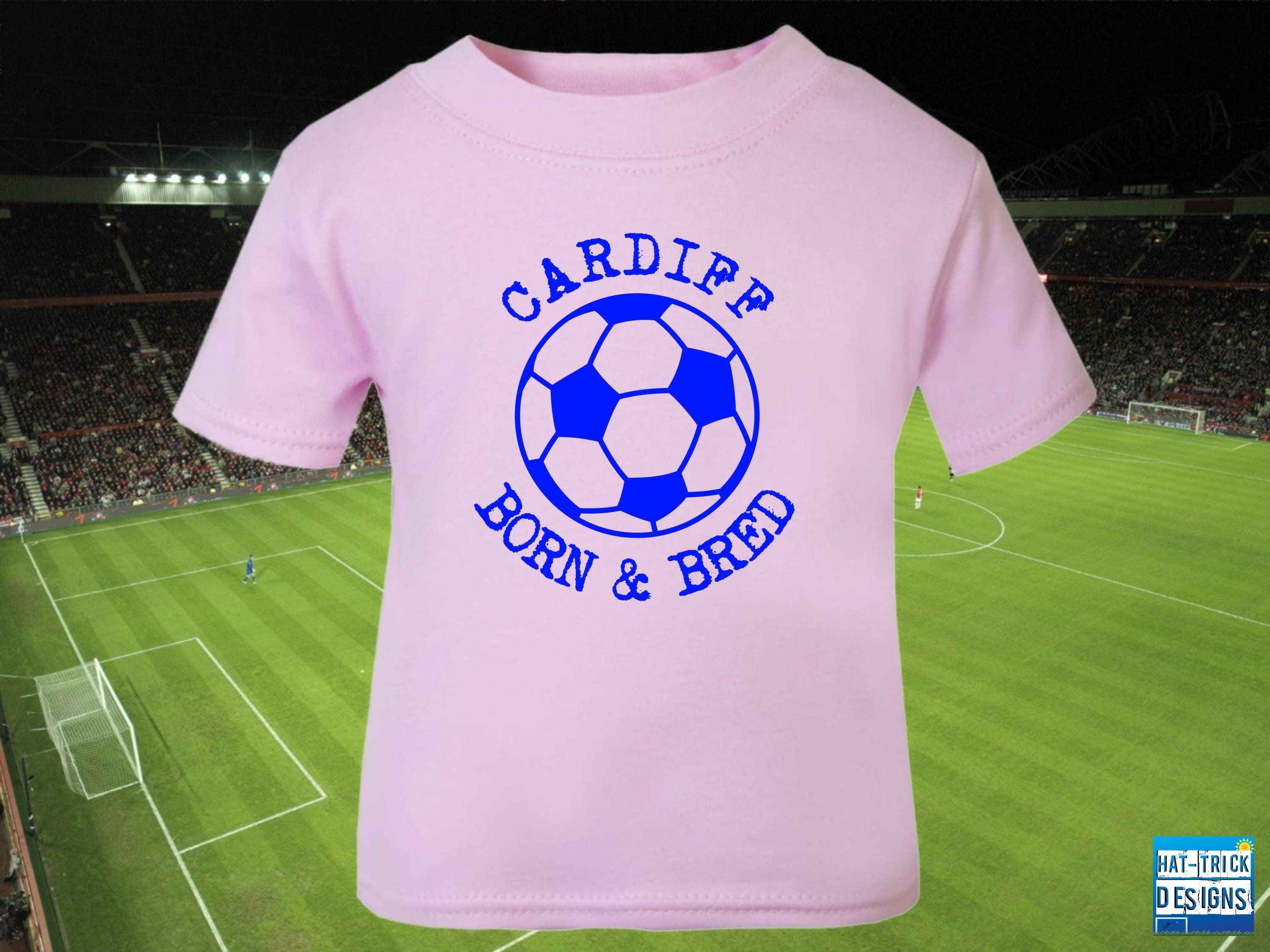 T-shirt Cardiff Chick Fille Taille 10 - Couleur Marine, Manches Courtes, Football - Neuf Avec étiquettes