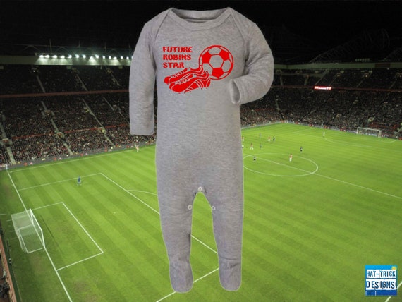 BRISTOL CITY Football Baby ROMPER Sleepsuit Babygrow One piece