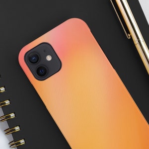 ORANGE CREAMSICLE / alta qualità colorato arancione brillante salmone rosa colorato iPhone Samsung custodia per telefono custodia resistente