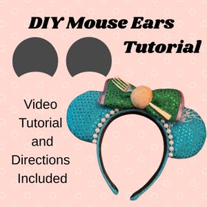 No Sew Mouse Ears Tutorial - Mouse Ears Headband