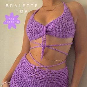 Crochet Bralette Pattern / Digital PDF / Quick + Simple