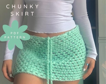 Crochet Skirt Pattern / Beachy Mermaid Cover Up PDF