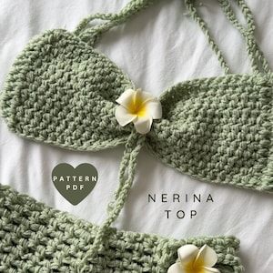 Nerina Top - Beginner Crochet Bralette Pattern | Mermaid Style | Digital PDF