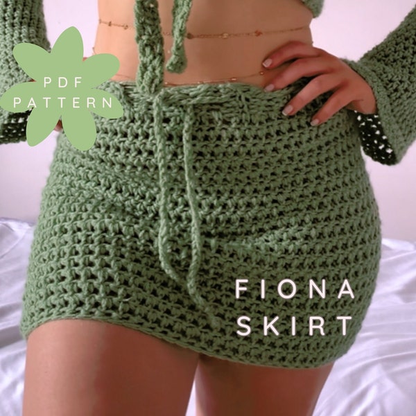 Fiona Skirt Pattern / Matching Crochet Skirt / Digital PDF Written Instructions