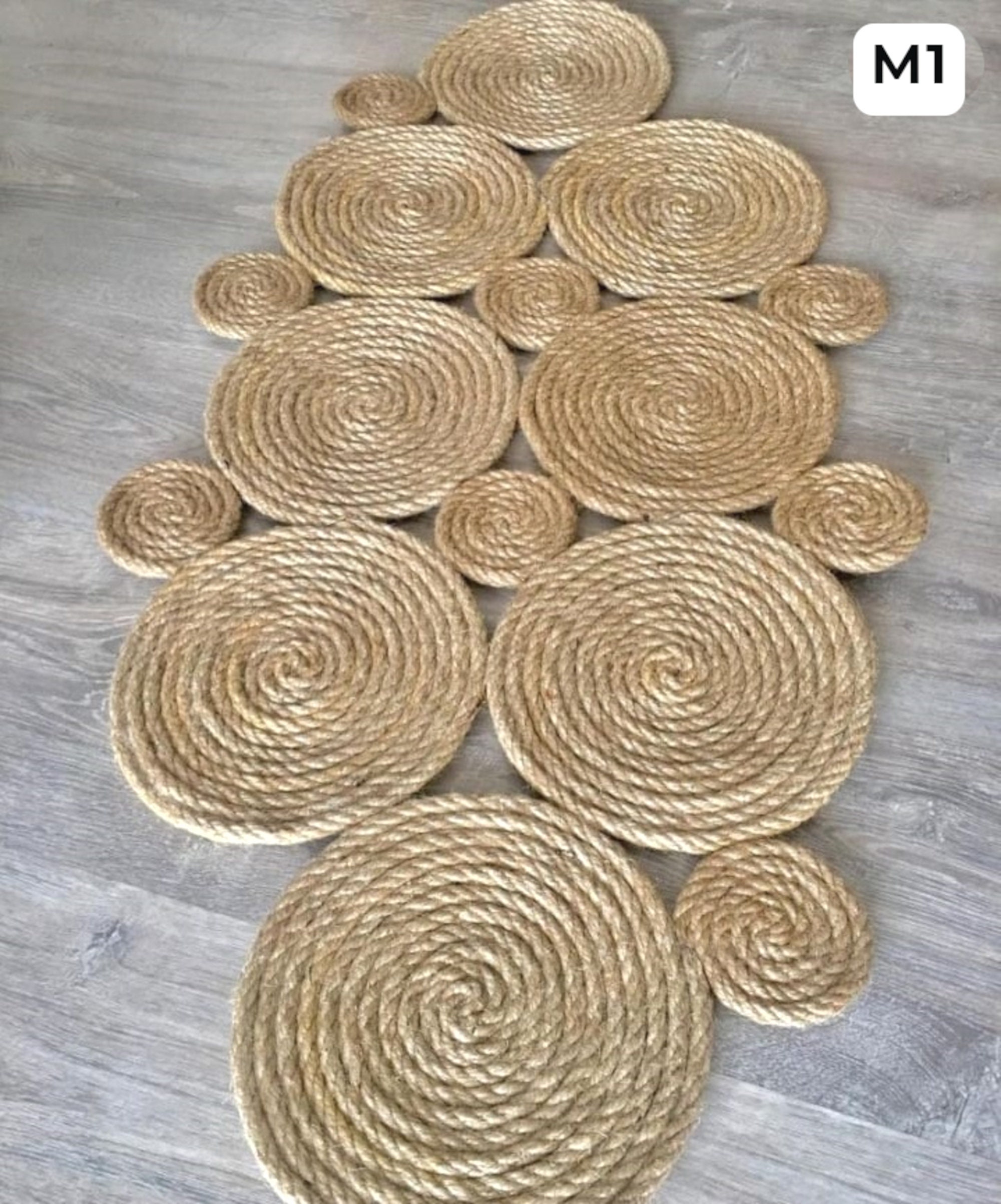 Handmade Decorative Wicker Runner Custom Table Runner Boho Natural