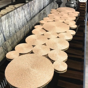 Handmade Decorative Wicker Runner | Custom Table Runner | Boho Natural Wicker Runner | Table Runner Patterns