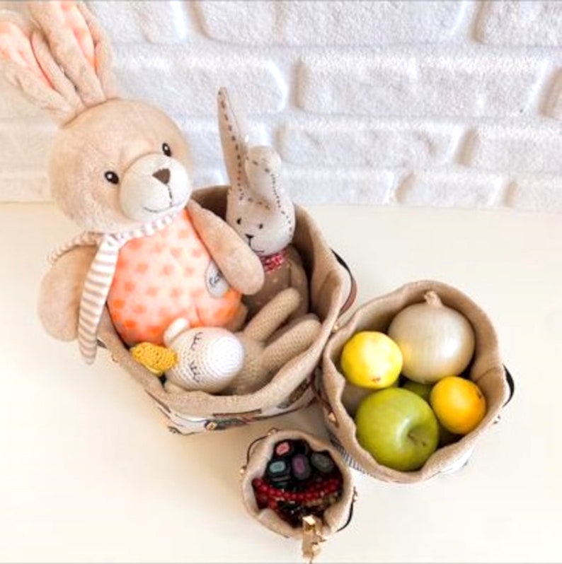 Boho Plant Pot Basketweave Hessian Planter Pot Fabric - Etsy