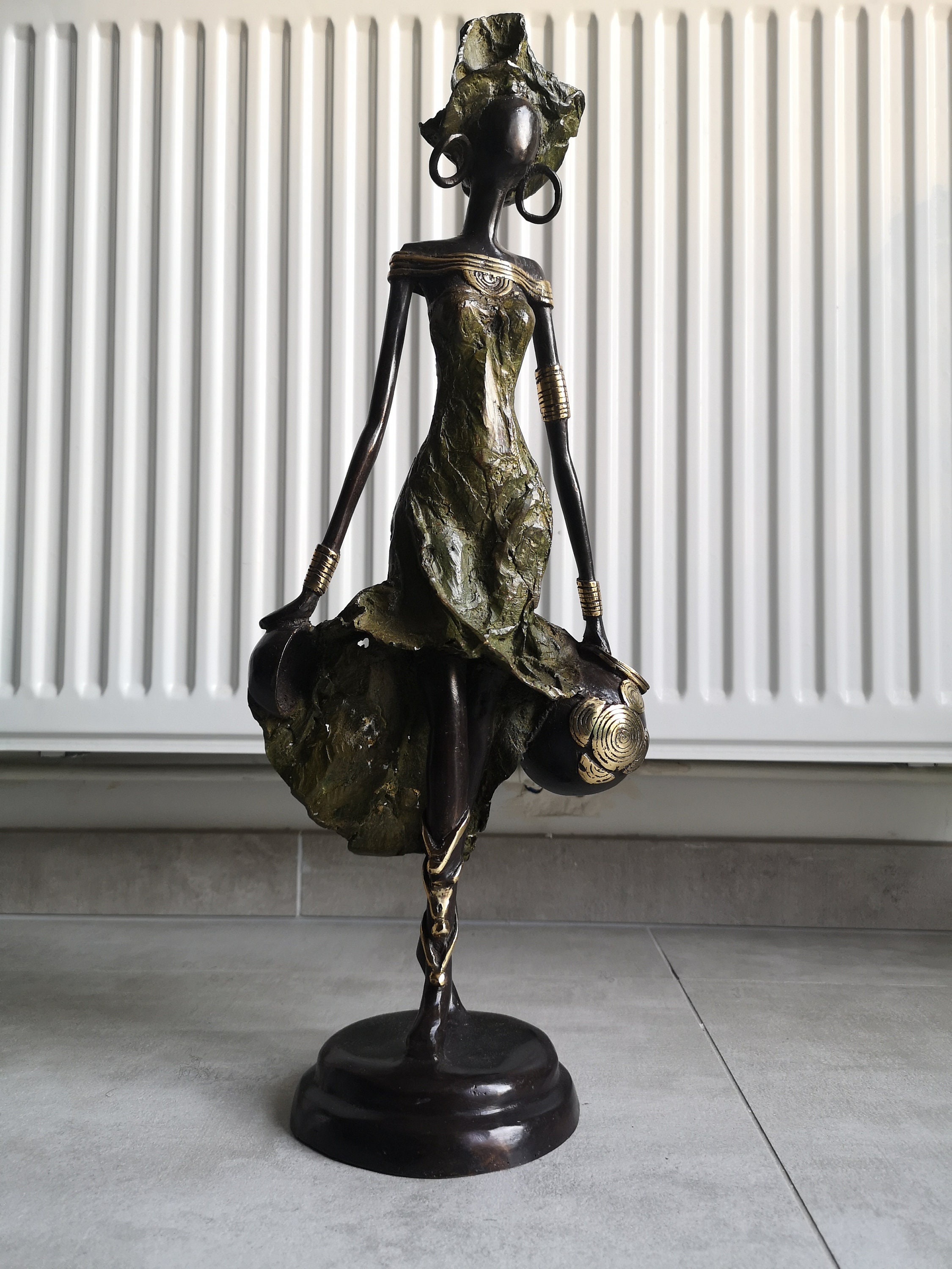 statue Africaine en Bronze