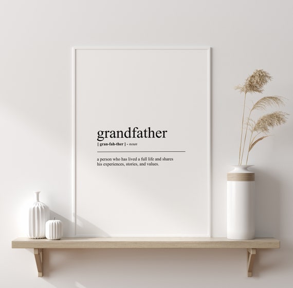 Grandfather Funny Definition Print Grandpa Urban Dictionary - Etsy Grandfather Funny Definition Print Grandpa Urban Dictionary - Etsy