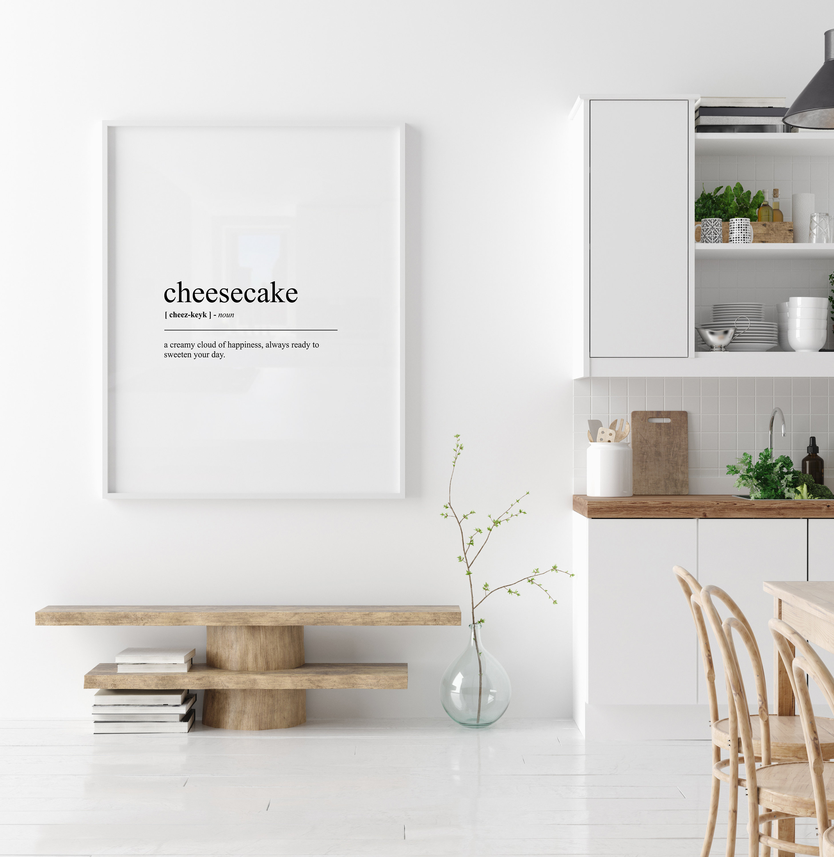 Cheesecake Definition Print Cheesecake Dictionary Art Funny Dessert