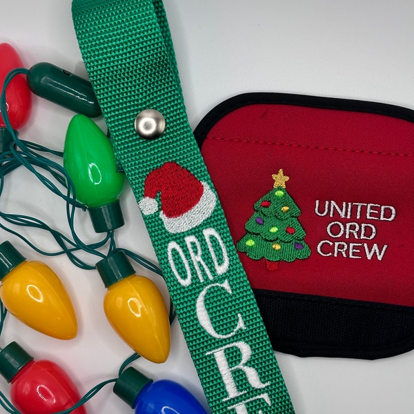 Christmas Luggage Strap Embroidered New Strap Colors! Flight Crew