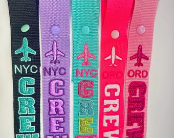 Original Glitter Crew Tag- Lite Edition 3D Luggage Strap / Made in the USA