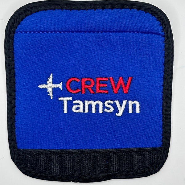 Neoprene Luggage  Crew Handle Wrap Personalized Embroidered New Colors Added!