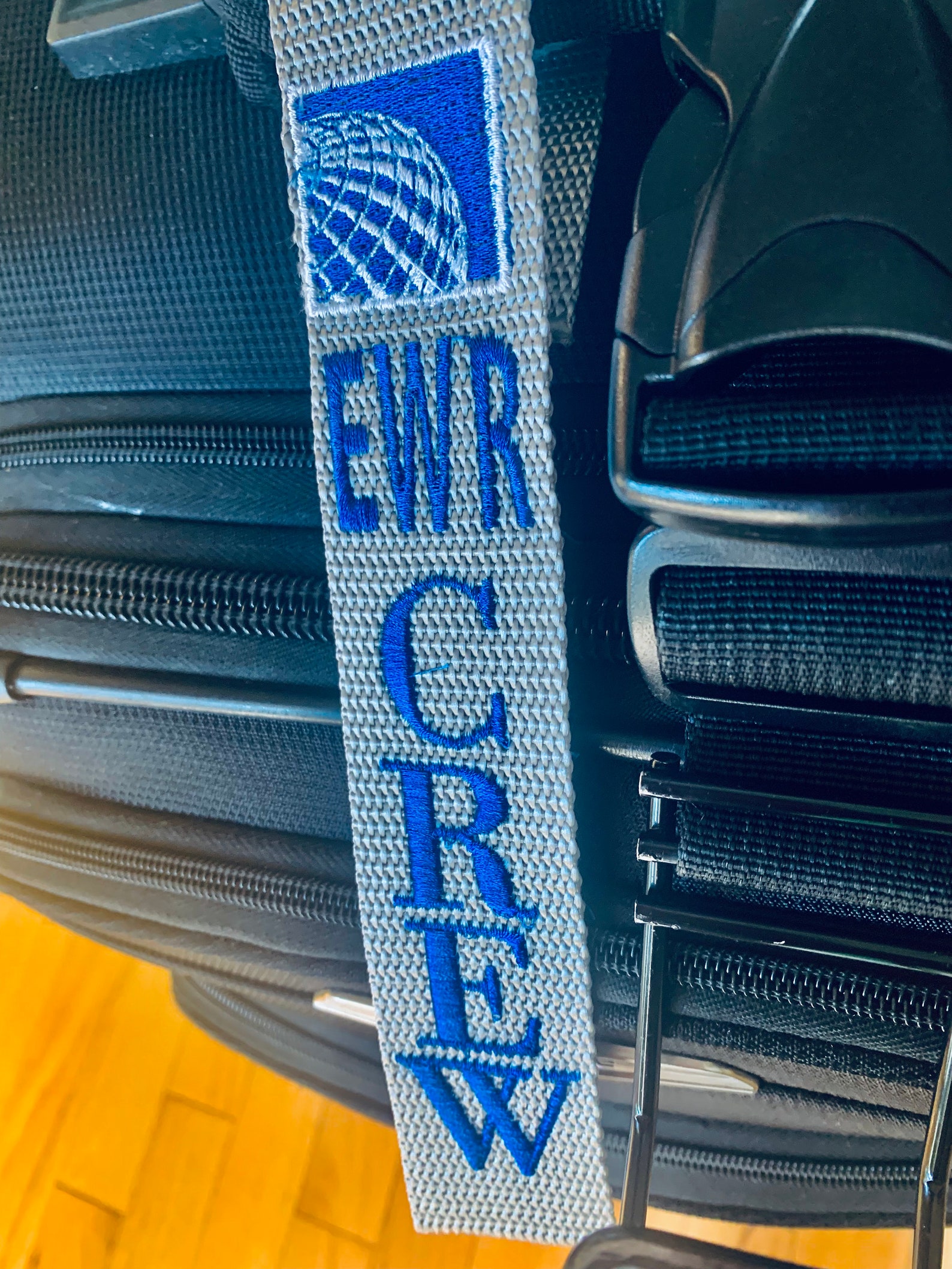 United Airlines Flight Crew Luggage Strap Embroidered New Etsy