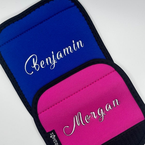 Embroidered Luggage Handle Wrap Monogrammed Luggage Finder, Monogram Luggage Handle Wrap with Designs FREE SHIPPING