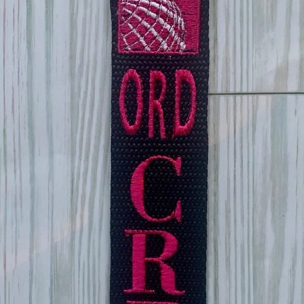 Breast Cancer Awareness Flight Crew Luggage Strap Embroidered New Strap! It's not just a Month